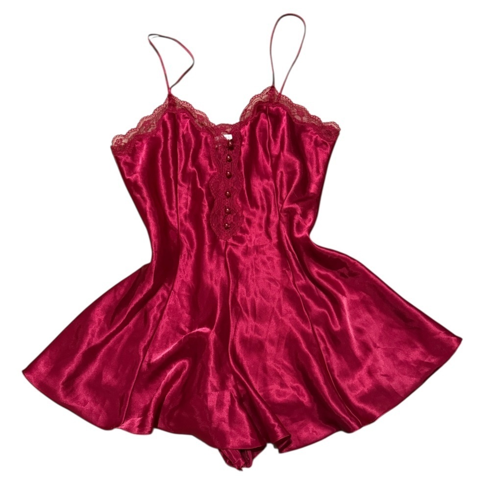 Vintage la Senza red bunny romper, medium/large - Picture 2 of 3